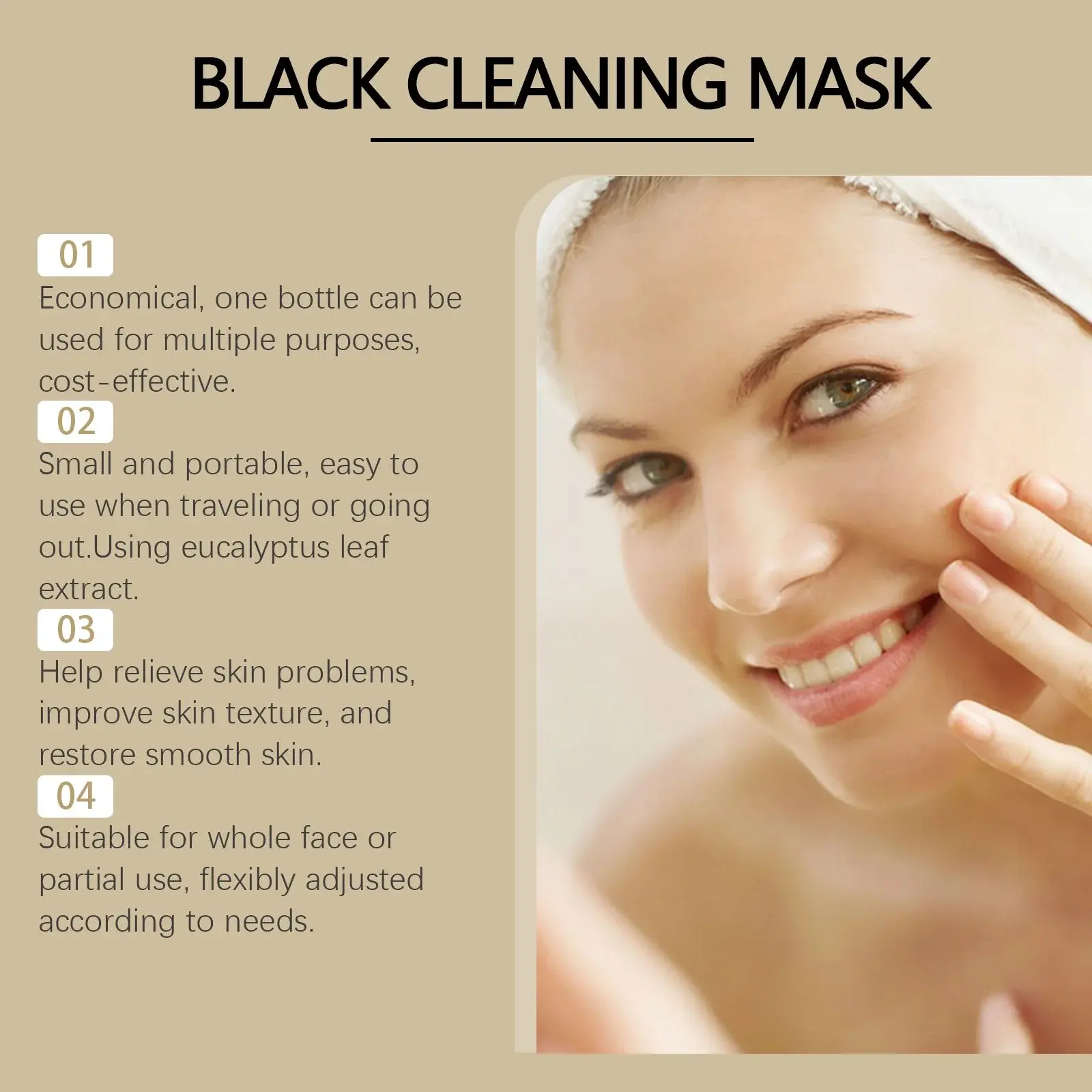 Blackhead Peel Mask for Pore Cleansing & Hydrating - Hoygi 7 HOA05 A176 60 BK1 007