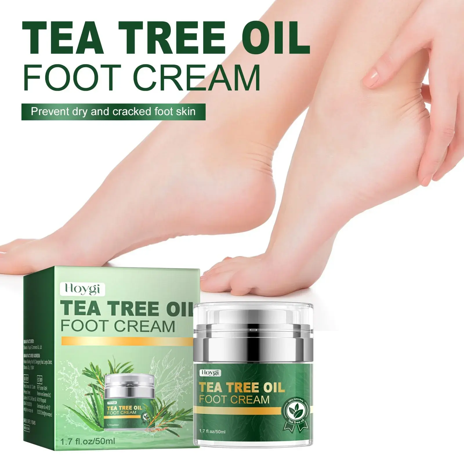 Tea Tree Oil Foot Cream for Cracked Heels & Dry Skin 2 HOA06 A001 50 GN1 1004