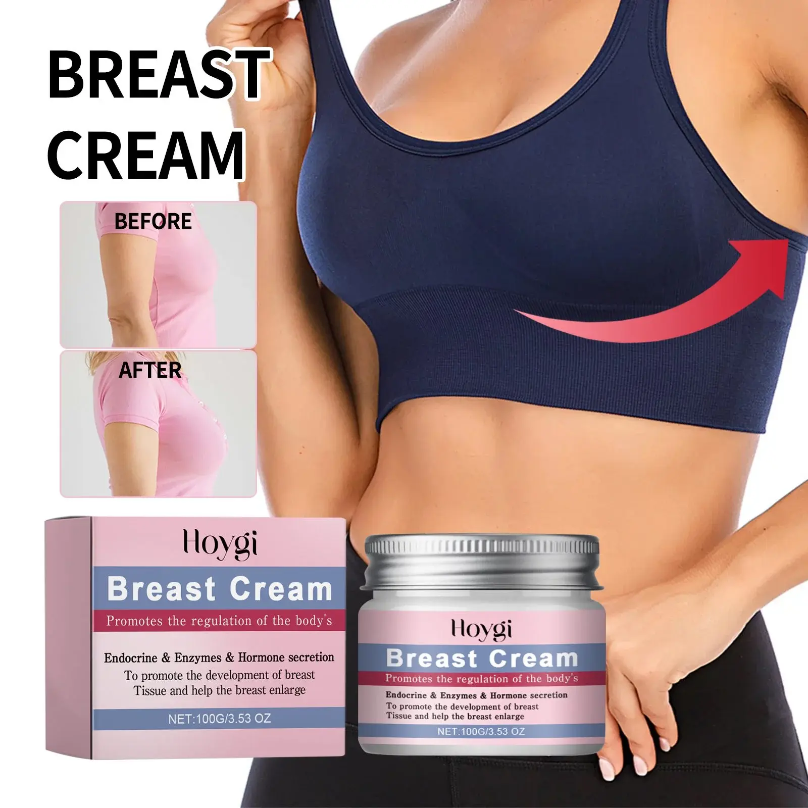 Breast Firming Cream - Moisturizing & Lifting Treatment for Elasticity 2 HOA06 A005 100 PK1 003