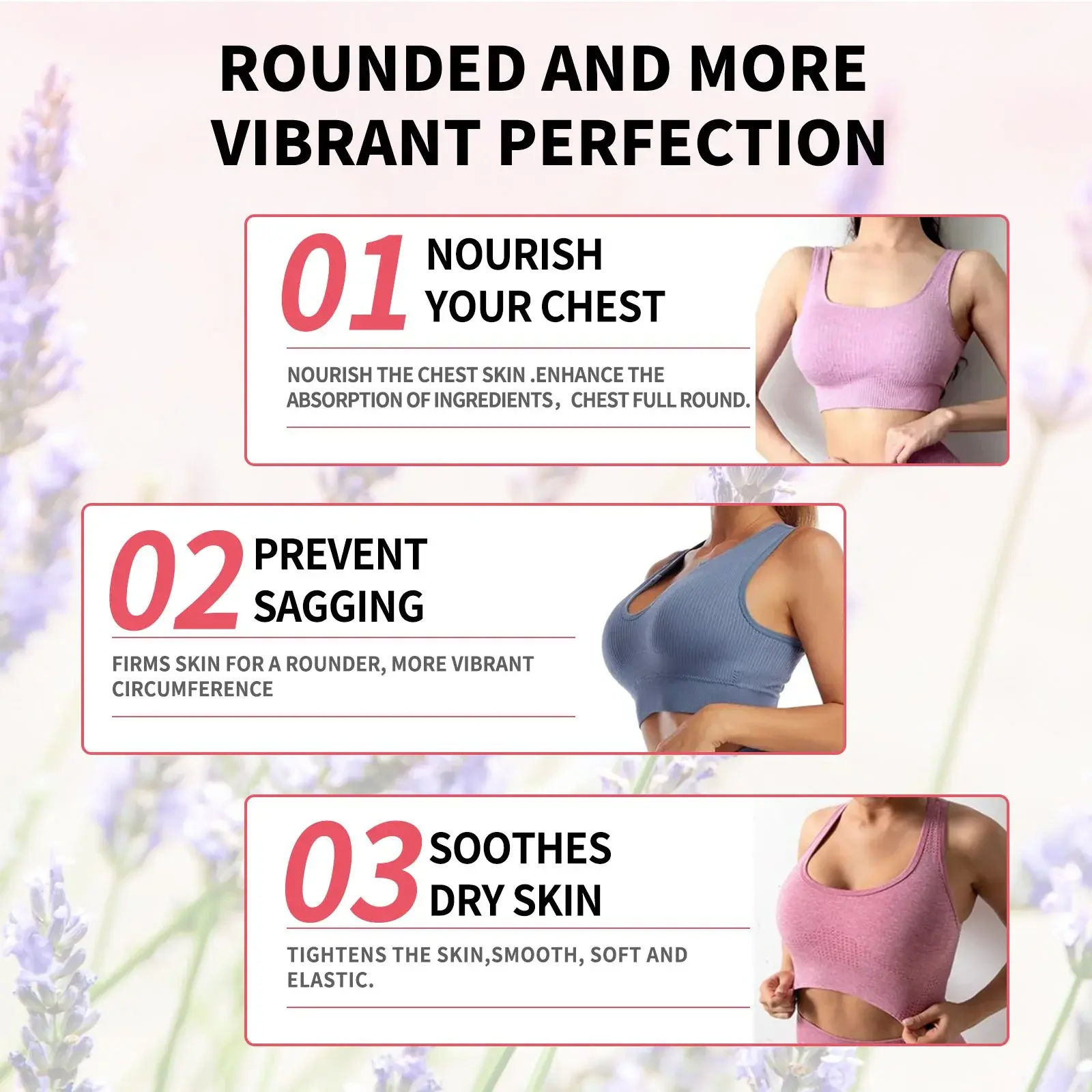 Breast Firming Cream - Moisturizing & Lifting Treatment for Elasticity 7 HOA06 A005 100 PK1 008