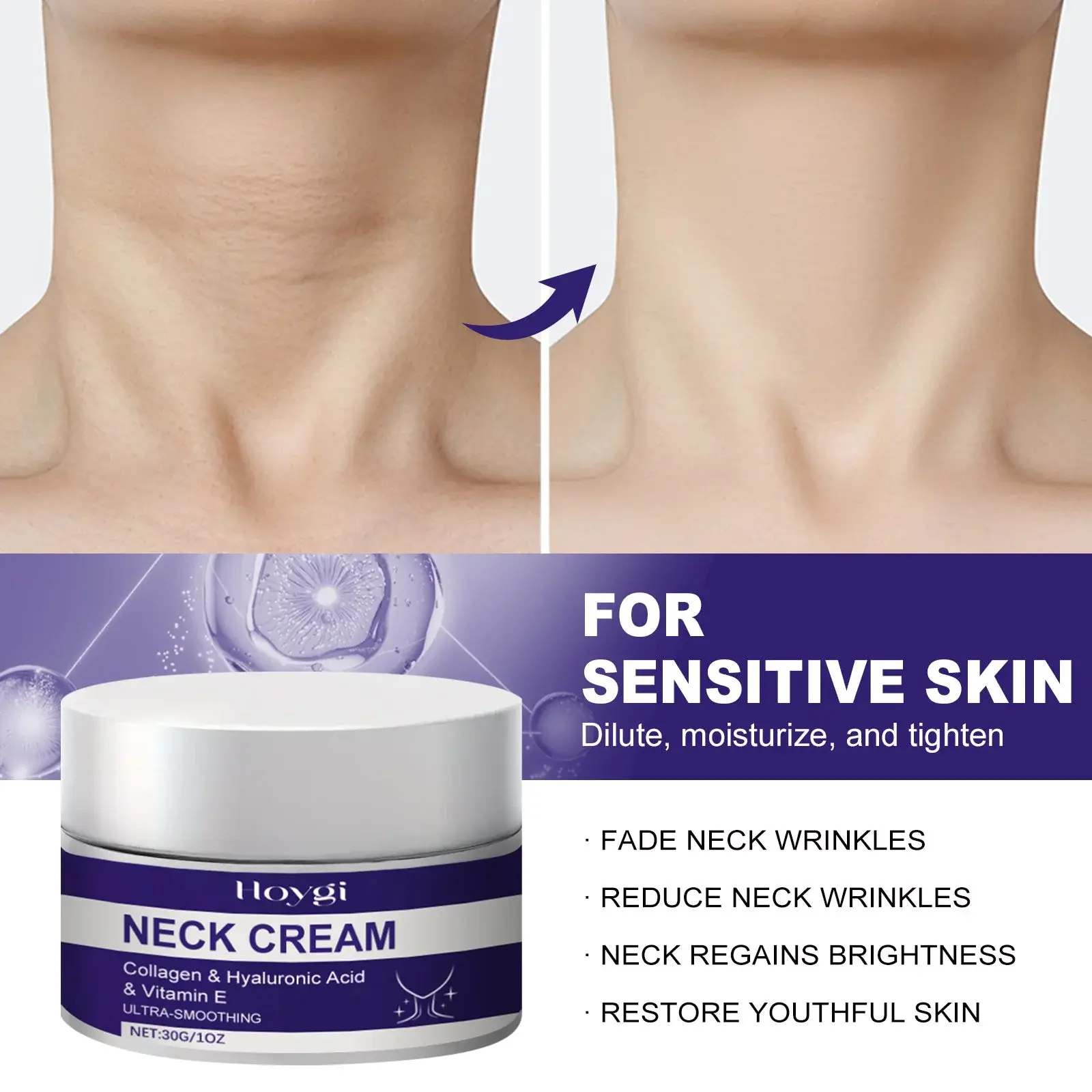 Neck Firming Cream for Deep Moisturizing & Neck Lines | Hoygi 8 HOA06 A007 30 VT1 009