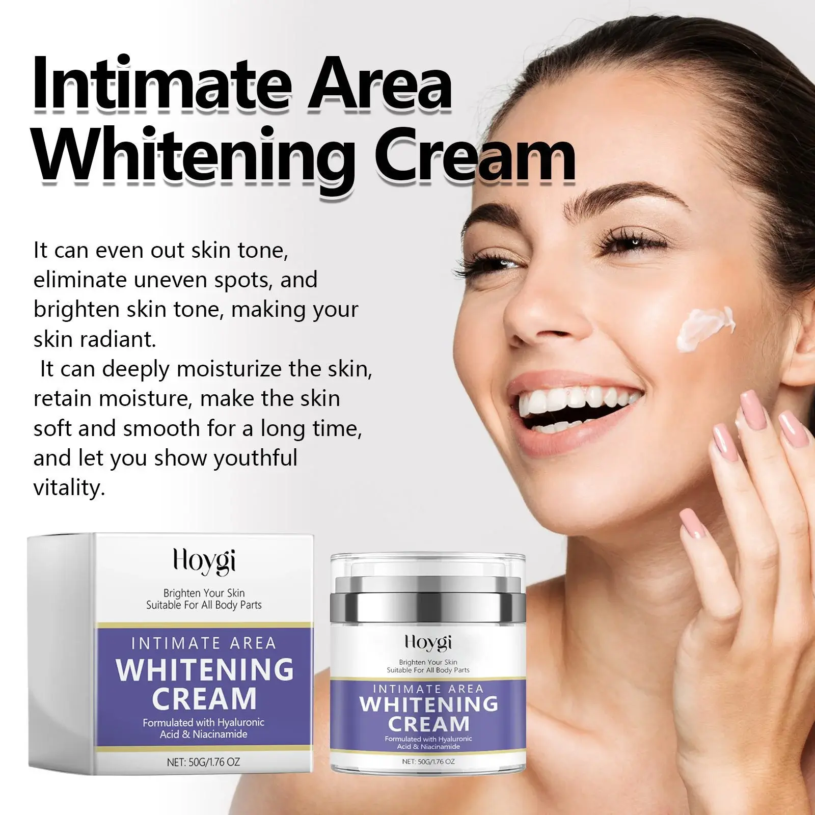 Intimate Area Brightening Cream for Dark Spot Reduction & Hydration 5 HOA06 A010 50 VT1 005