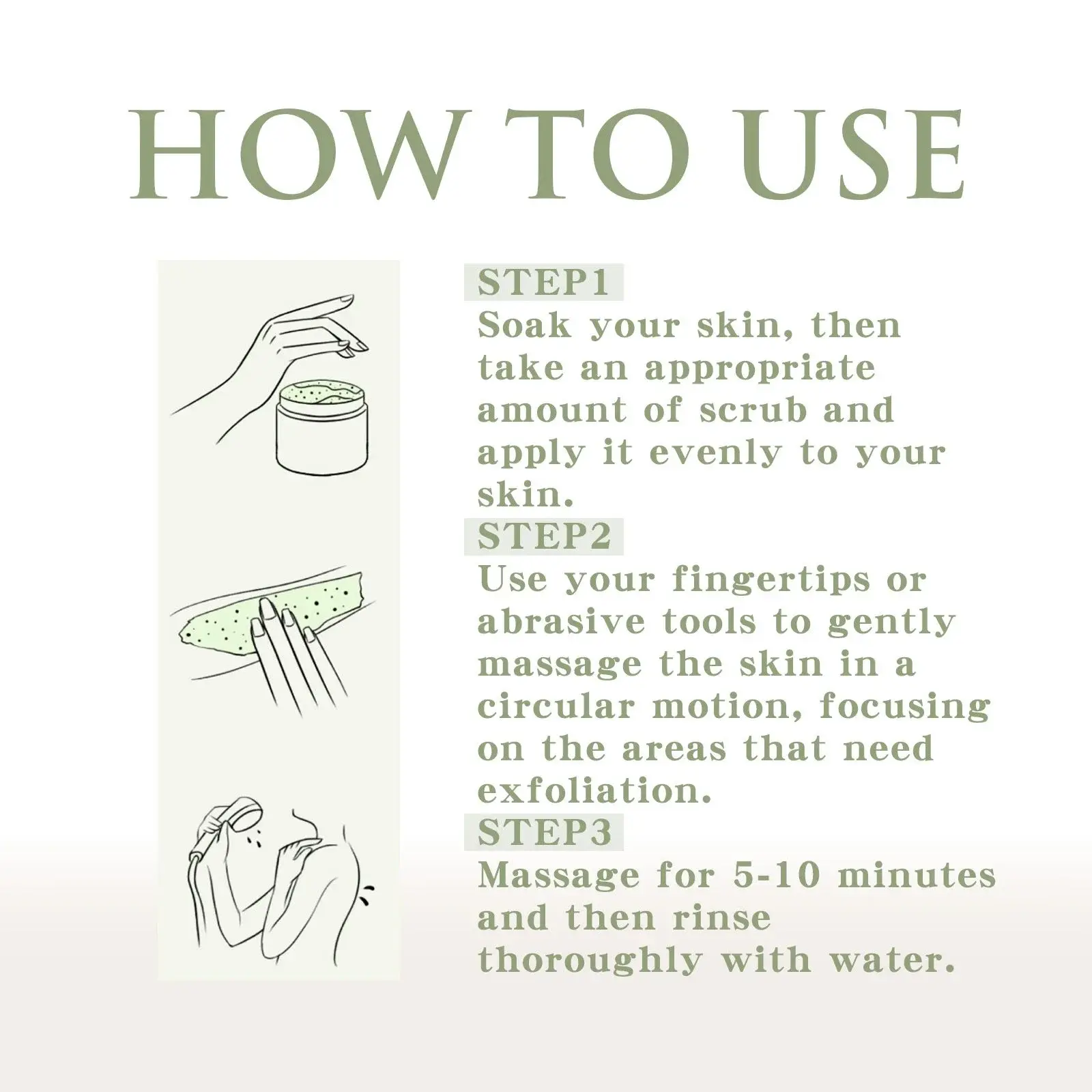 Avocado Ice Cream Body Scrub - Exfoliating Dead Skin Cleanser 4 HOA06 A011 100 GN1 005