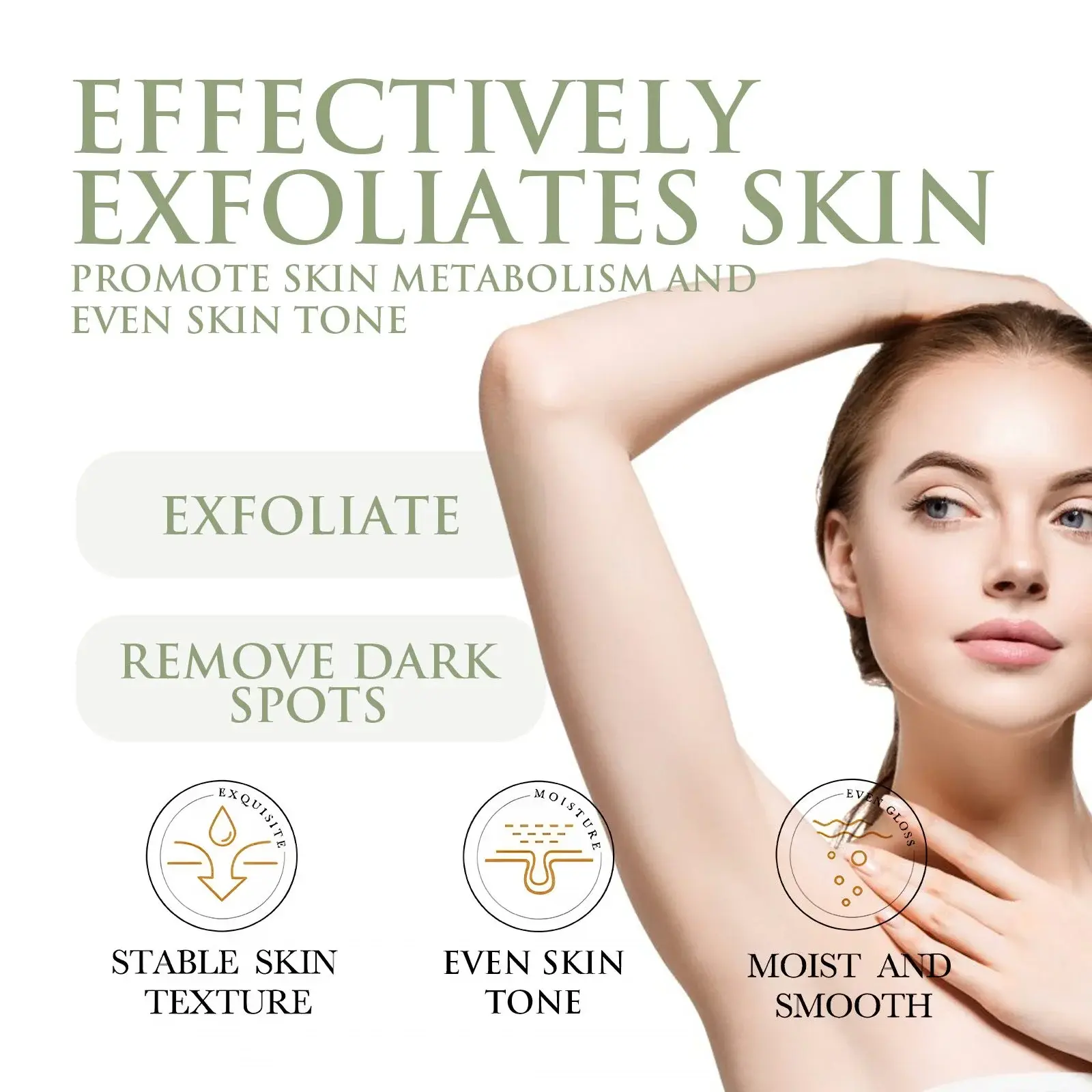 Avocado Ice Cream Body Scrub - Exfoliating Dead Skin Cleanser 5 HOA06 A011 100 GN1 006