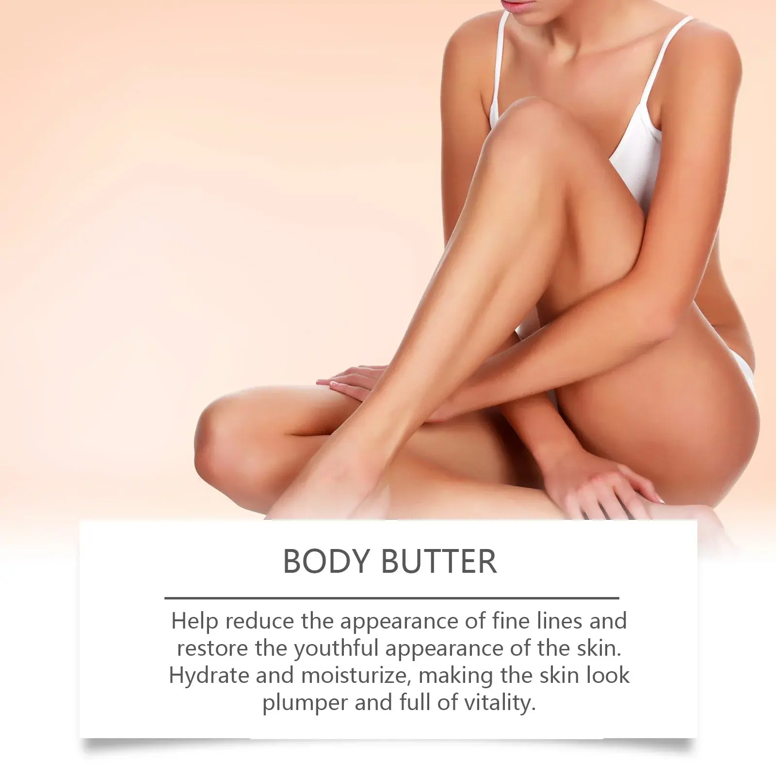 Anti-Wrinkle Firming Body Butter - Hydrating Hyaluronic Acid Cream 6 HOA06 A017 100 BU1 006