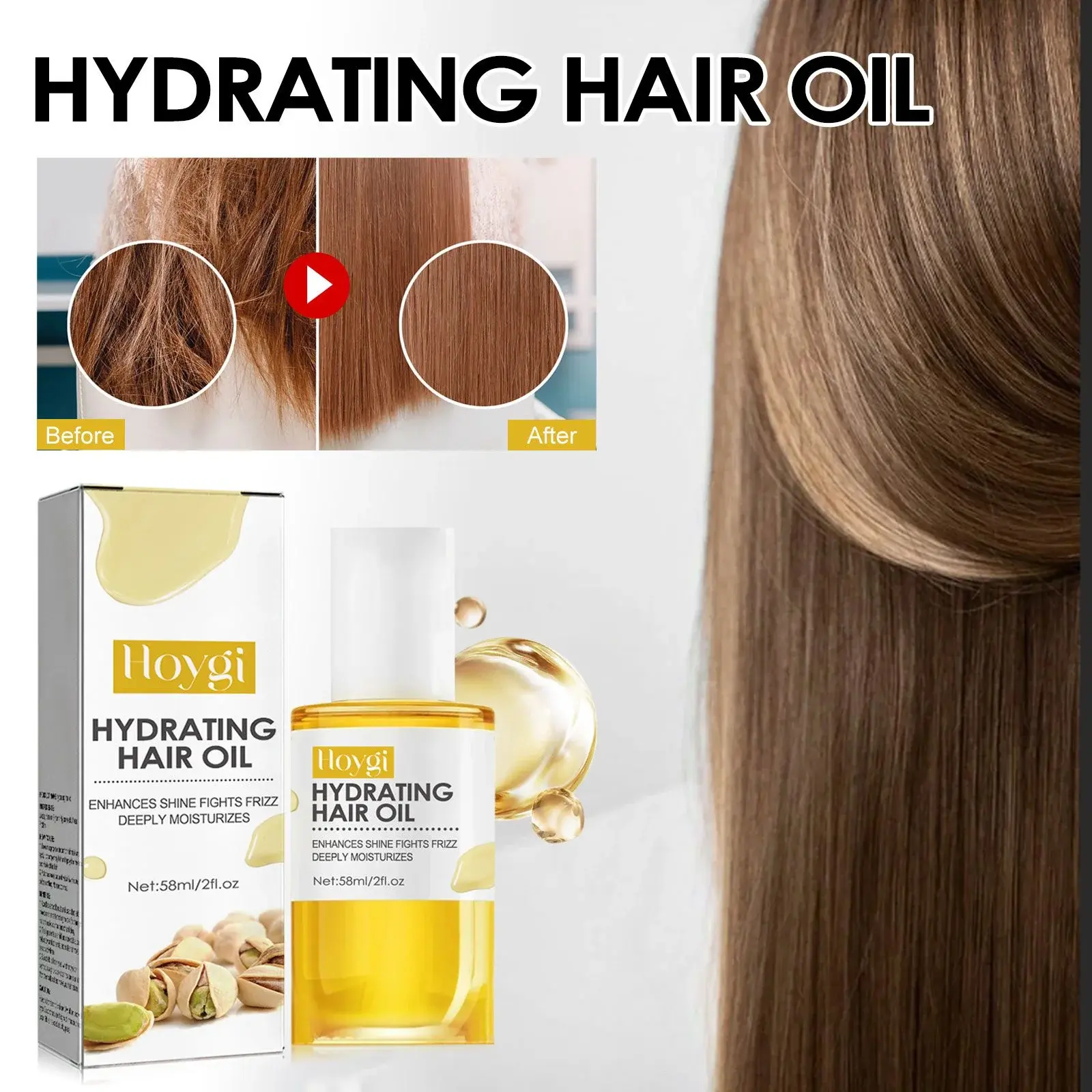 Brazilian Nourishing Hair Oil - Frizz Control & Split End Repair 2 HOA09 A003 58 WH1 1007