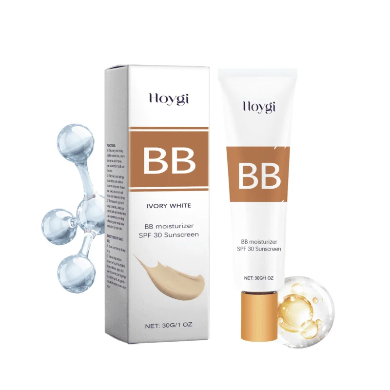Hoygi Moisturizing BB Cream SPF - Lightweight Foundation & Concealer for Natural Finish