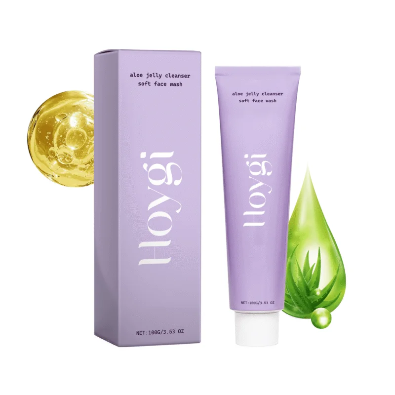Hoygi Aloe Vera Foaming Cleanser for Oily Skin - Gentle Hydrating Face Wash