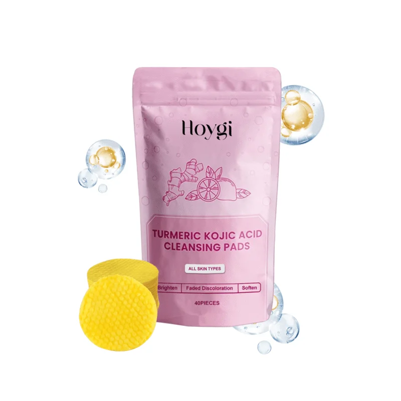 Hoygi Turmeric Acid Cleansing Pads for Brightening & Hydrated Skin