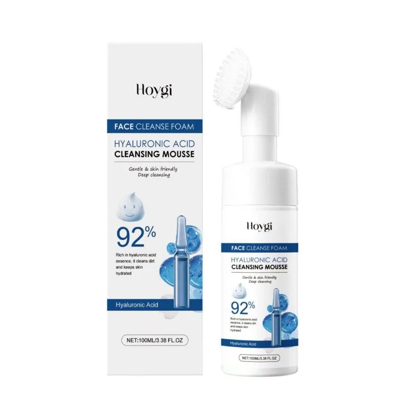 Hoygi Hyaluronic Acid Cleansing Foam - Gentle Moisturizing Face Cleanser