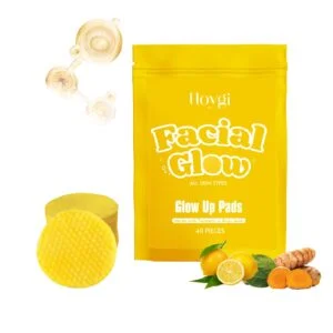 Hoygi Turmeric Cleansing Pad - Gentle Facial Cleanser for Dull Skin
