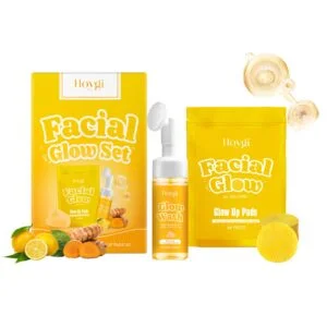 Hoygi Turmeric Cleansing Set for Gentle Facial Cleansing & Skin Improvement