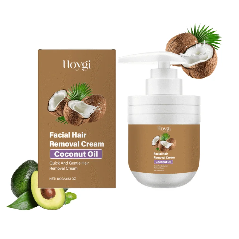Hoygi Coconut Gentle Facial Hair Removal Cream for Men & Women