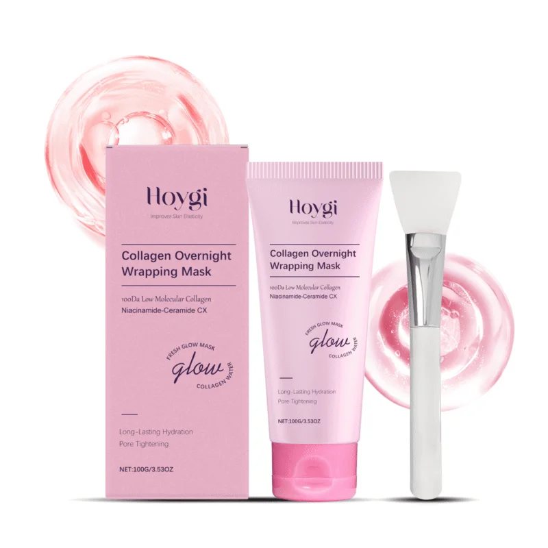 Hoygi Collagen Peel-Off Mask with Brush: Hydrates & Brightens Skin