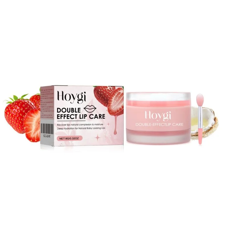 Hoygi Double Effect Lip Balm: Moisturizing & Exfoliating Lip Treatment