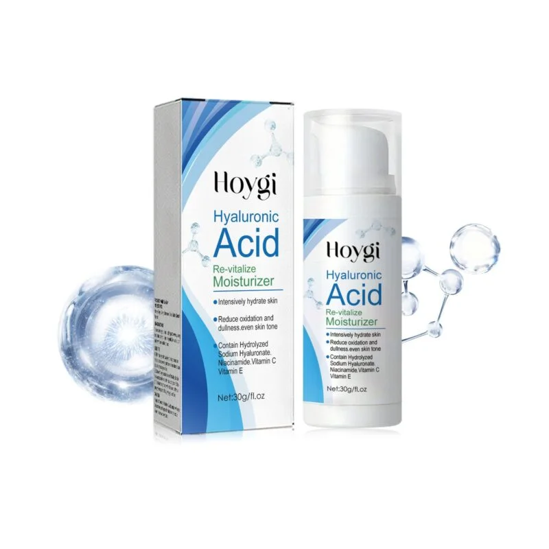 Hoygi Hyaluronic Acid Cream with Vitamin C & E - Moisturizer for Brightening and Wrinkles