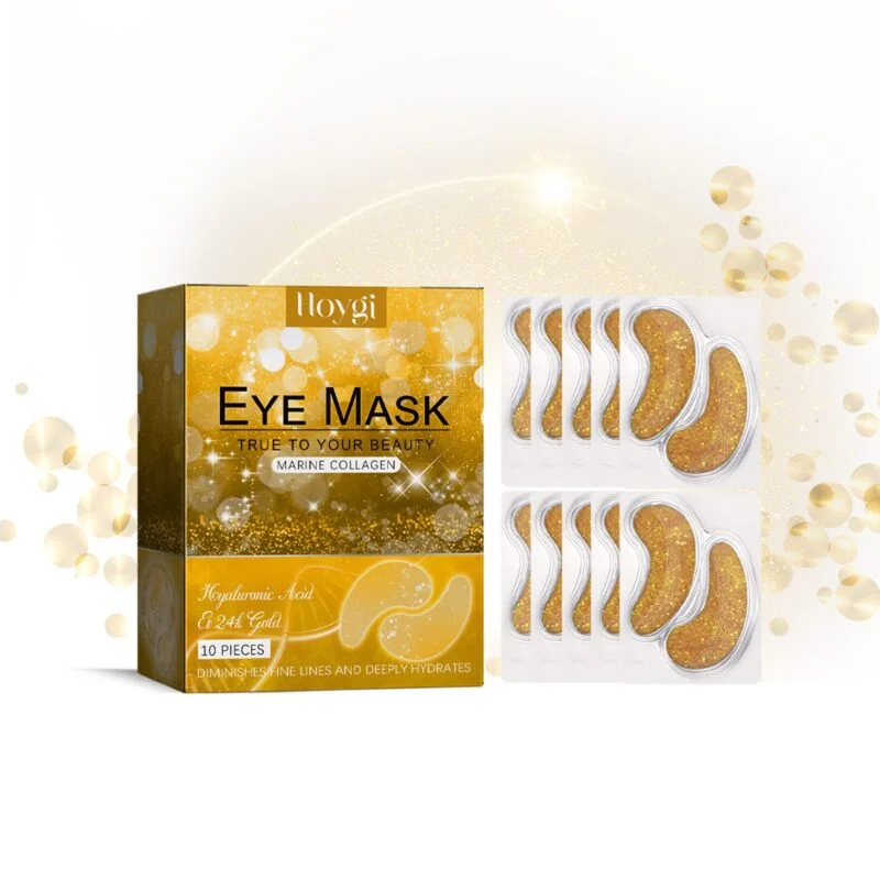 HOA02-A084-10-GD3 Hoygi 24k Gold Gel Eye Patches for Puffiness