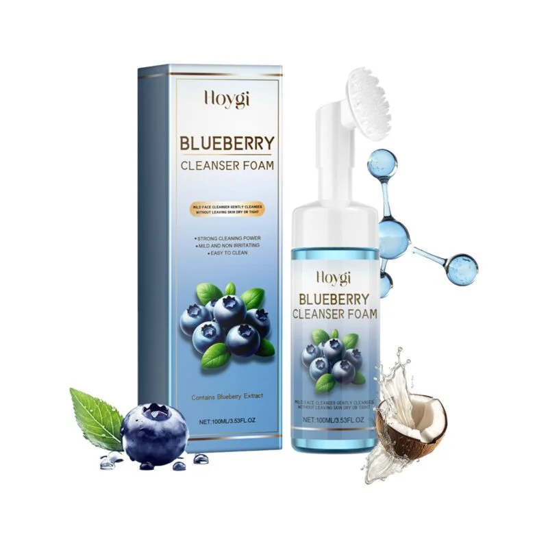 Hoygi Blueberry Cleanser Foam - Gentle Face Cleanser for Blackheads