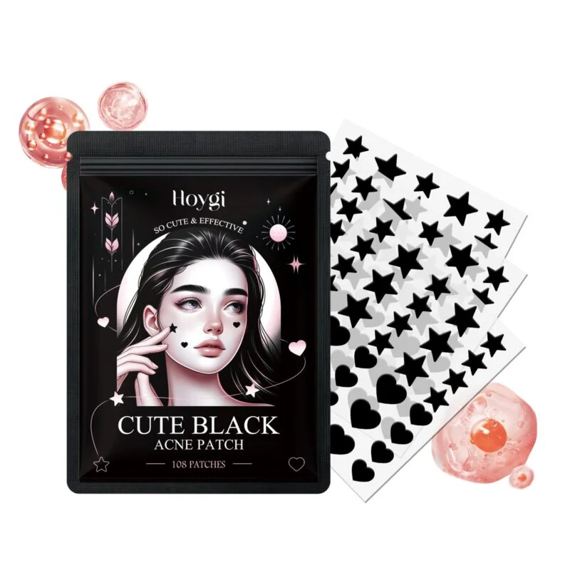 Hoygi Cute Black Acne Patches for Pimple Treatment